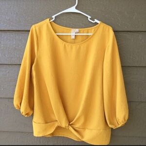 Misia Women's Mustard Blouse